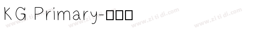 KG Primary字体转换